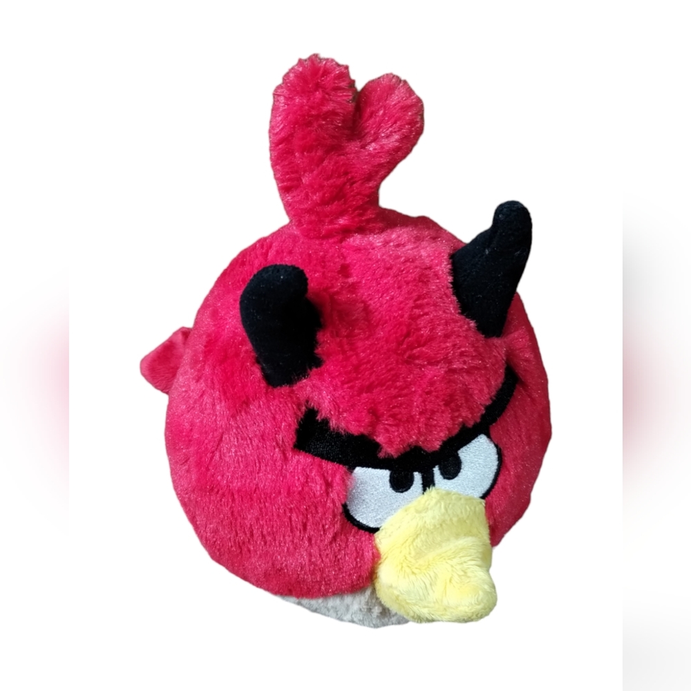 Angry Birds Seasons Halloween Red Devil Horns Plush Bird Animal 5in
